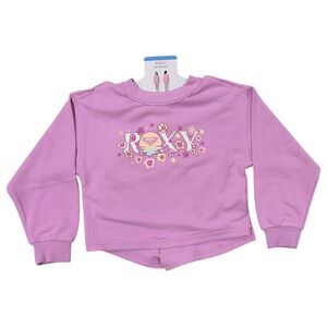 Roxy Girls 2-Piece Comfortable Fit Short and Long Sleeve Tee Set - Purple